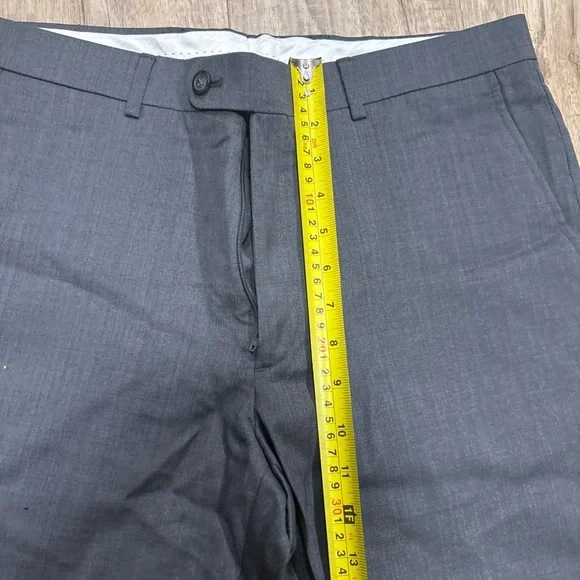 Men's Gray Dress Pants - Classic Straight Fit 32 waist - Picture 8 of 8